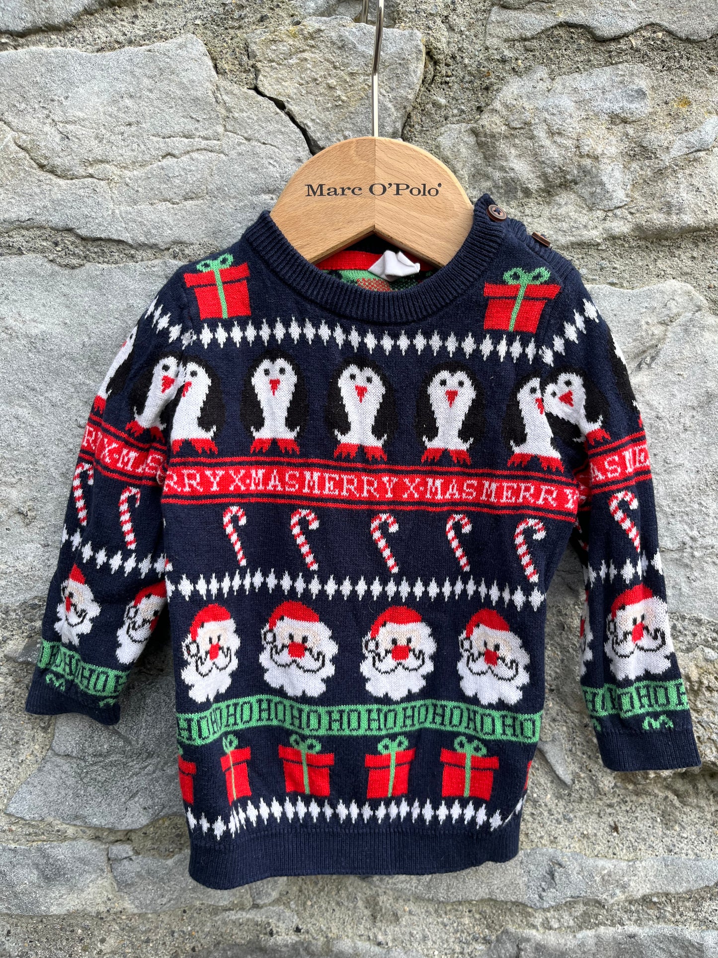 Christmas panel jumper  3-6m (62-68cm)