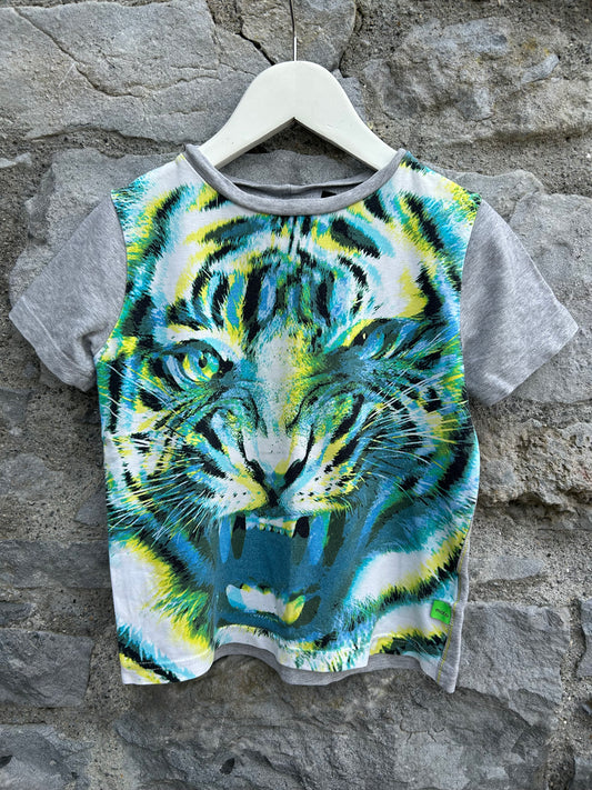 Tiger grey T-shirt  4y (104cm)