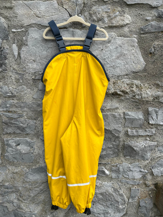 Yellow waterproof pants  3-4y (98-104cm)