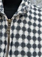 Load image into Gallery viewer, 90s grey check zipped shirt S/M
