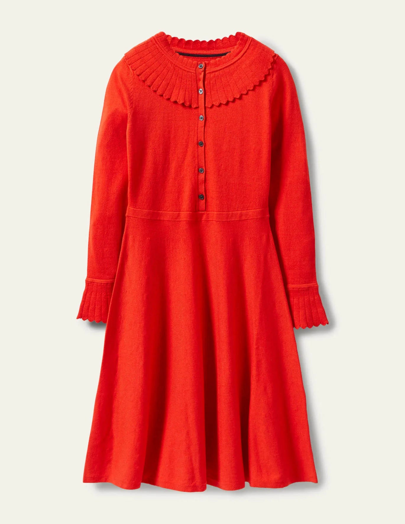 Orange knitted dress uk 14