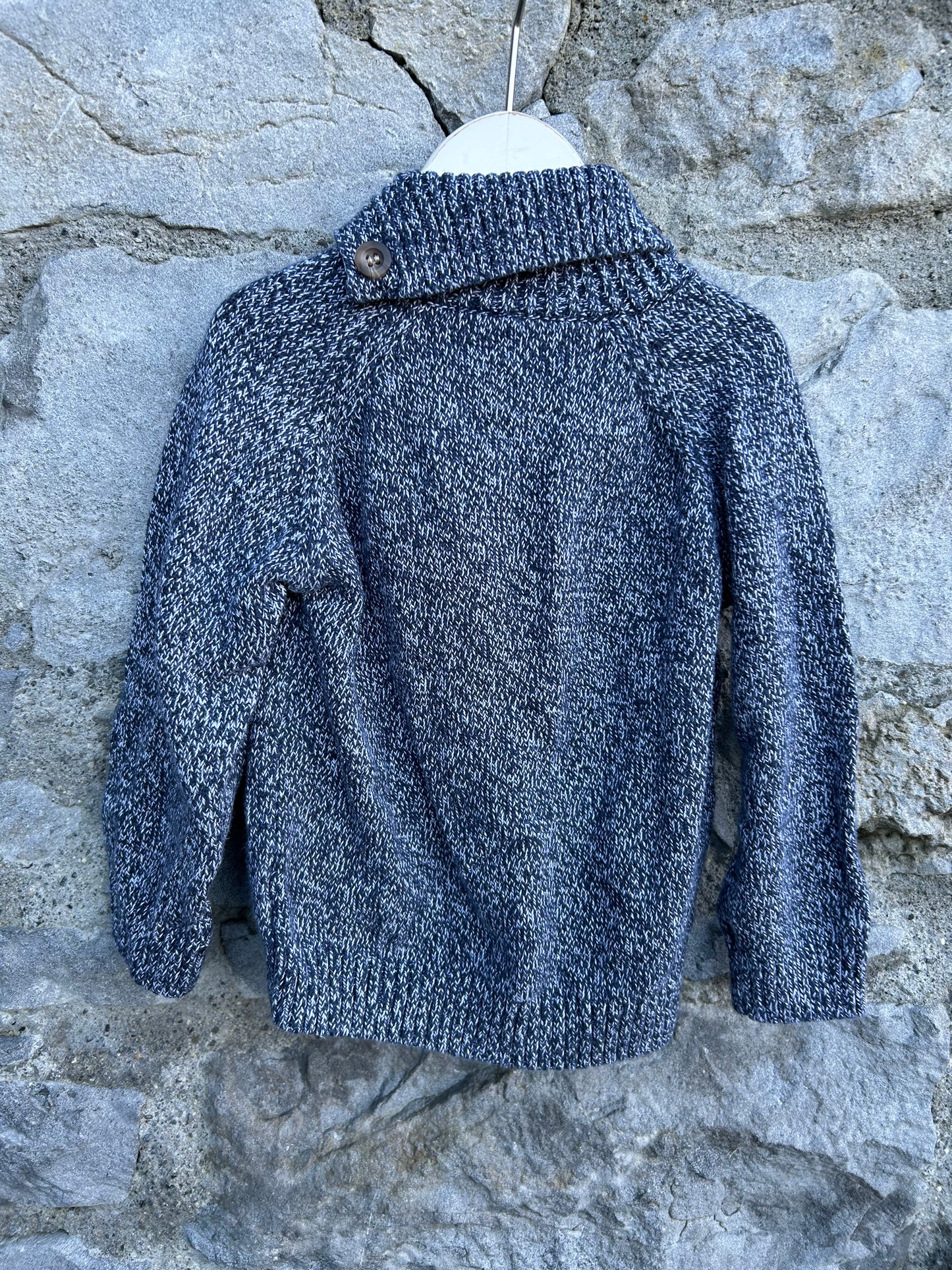 Moose grey melange jumper  12-18m (80-86cm)