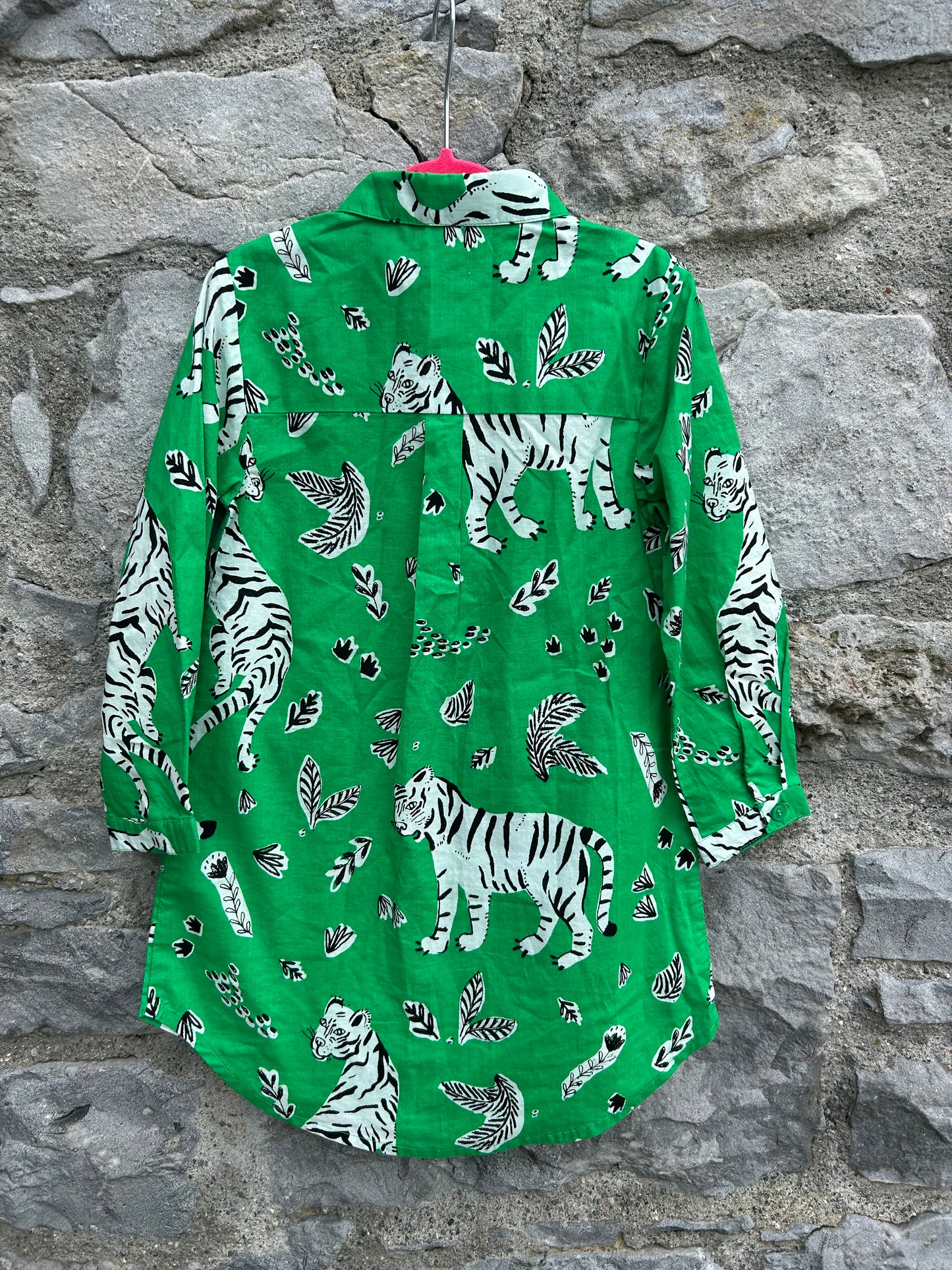Tigers green shirt dress  2-3y (92-98cm)