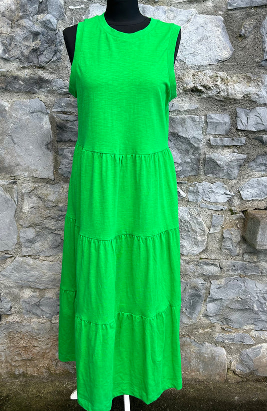 Green tiered dress uk 10-12