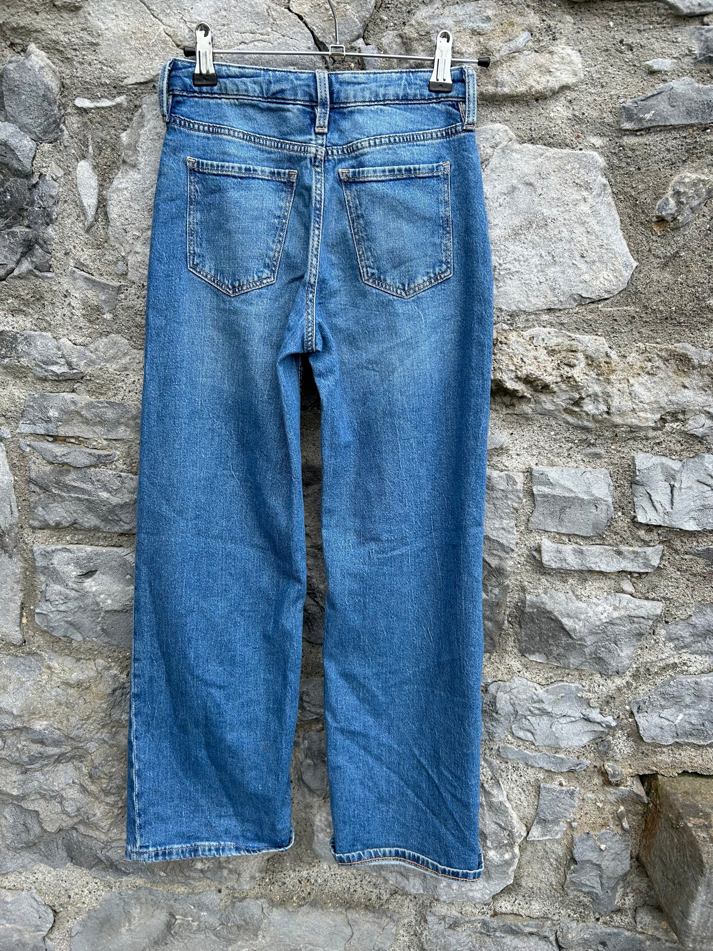 Wide high waist jeans  9-10y (134-140cm)