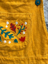 Load image into Gallery viewer, Mustard cord dungarees  8-9y (128-134cm)
