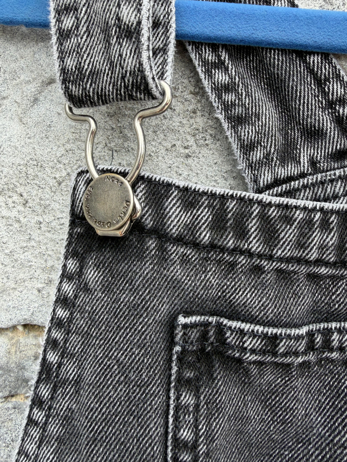 Charcoal dungarees  8y (128cm)