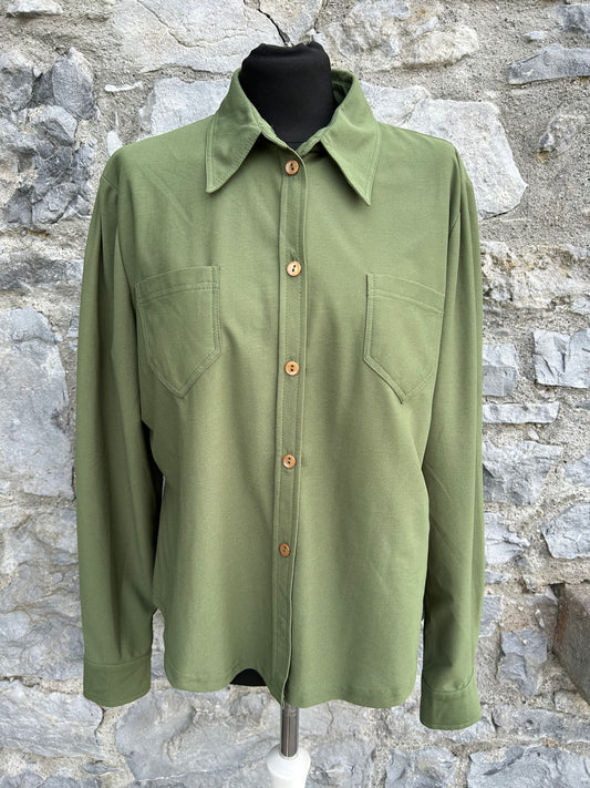 90s green shirt uk 16-18