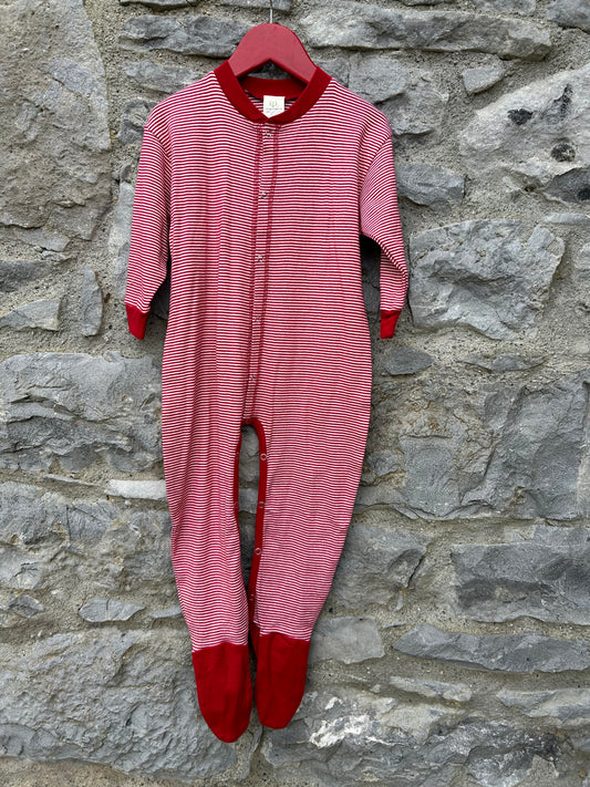 Red stripy onesie  18-24m (86-92cm)