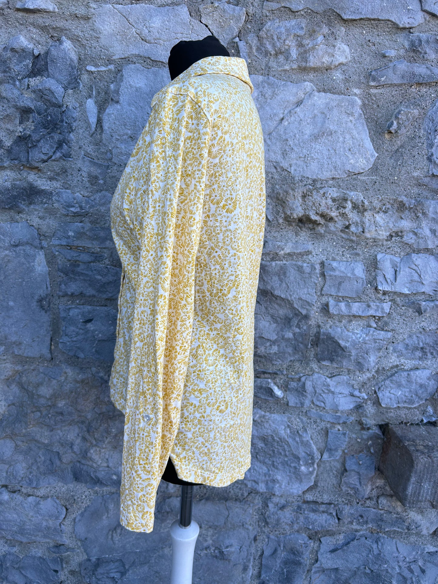 Yellow floral blouse uk 12