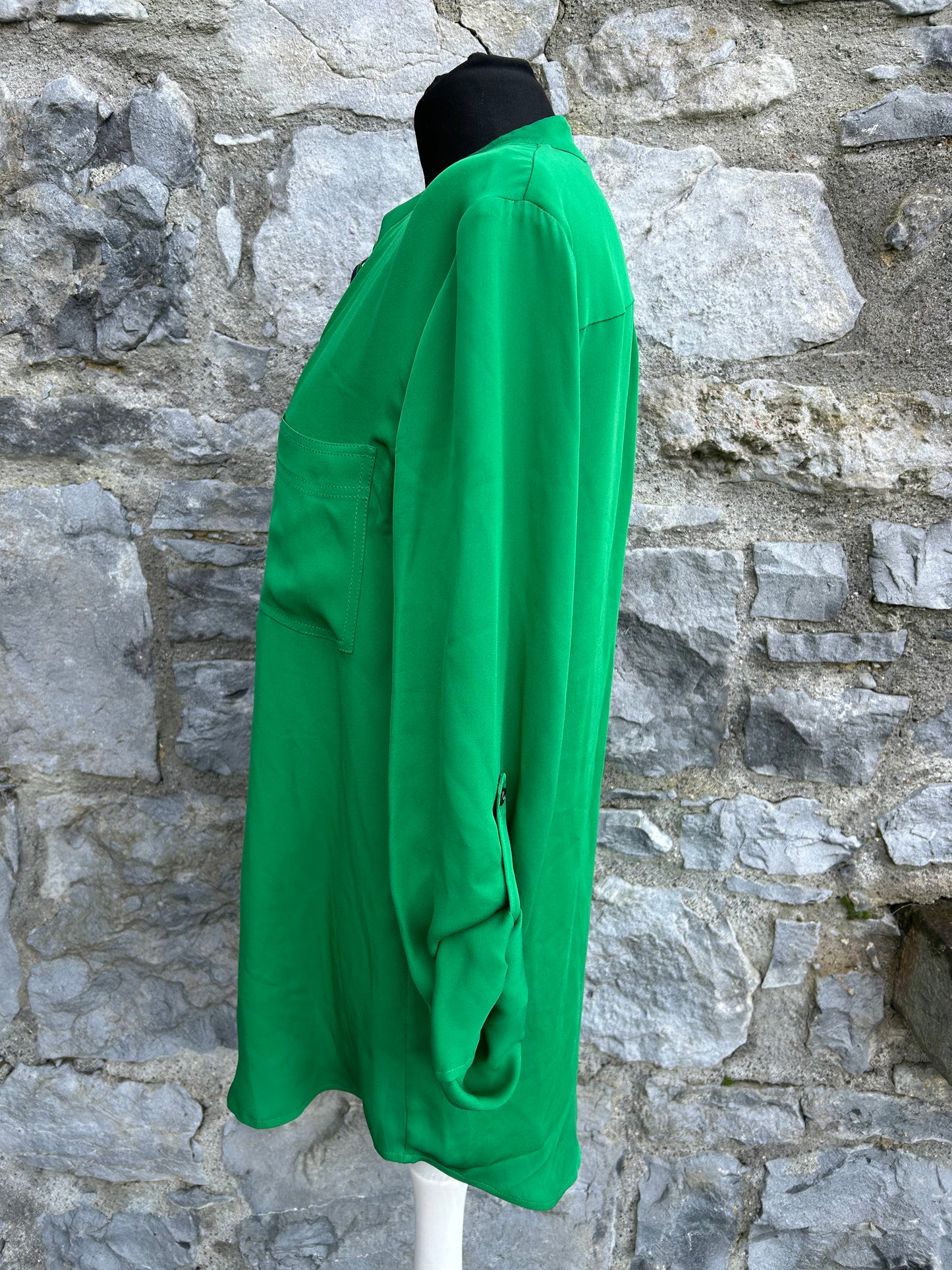 DVF Long green blouse uk 10-12