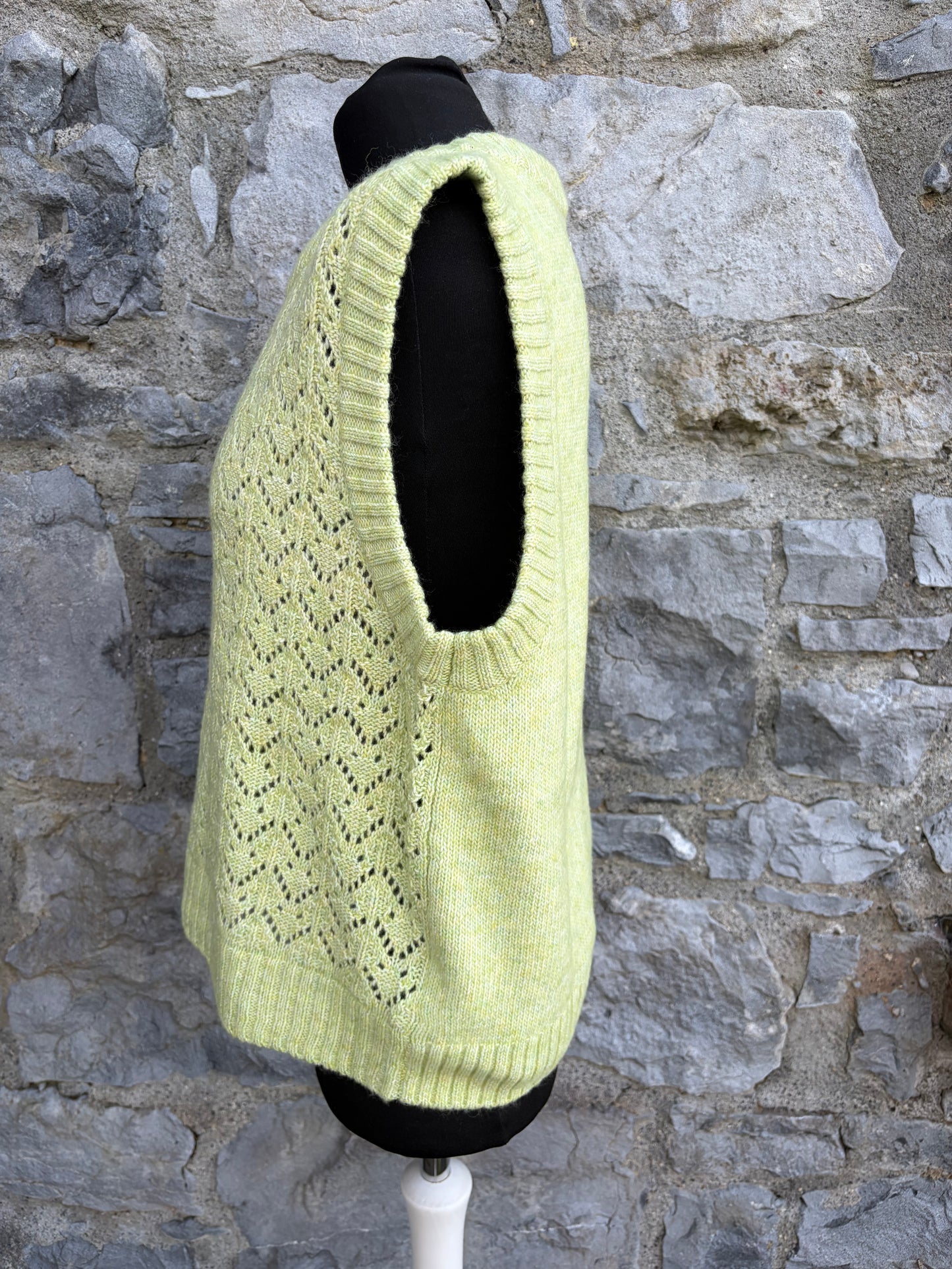 Green Knitted Vest uk 16
