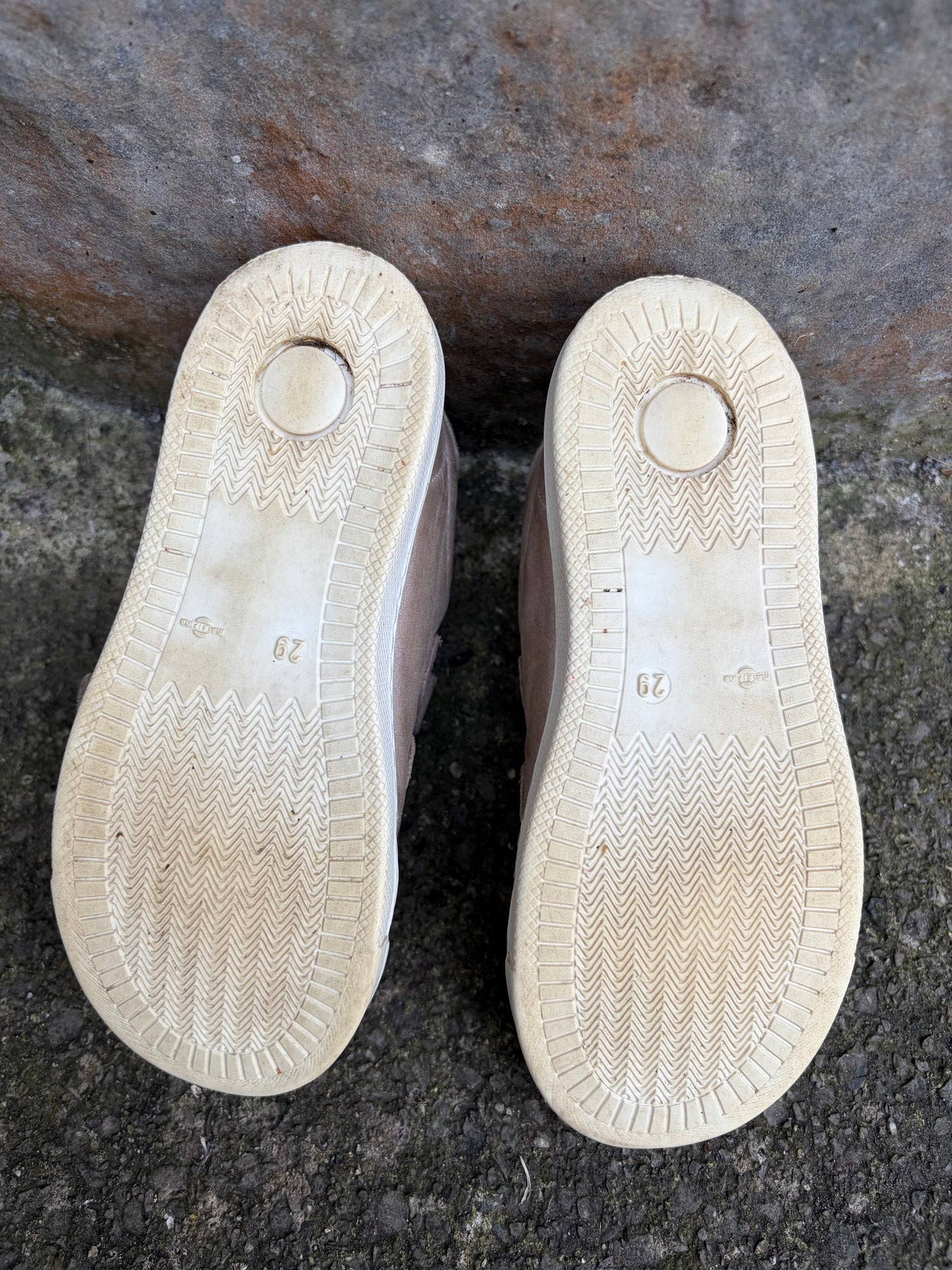 Dusty pink leather Rosario shoes  uk 11 (eu 29)