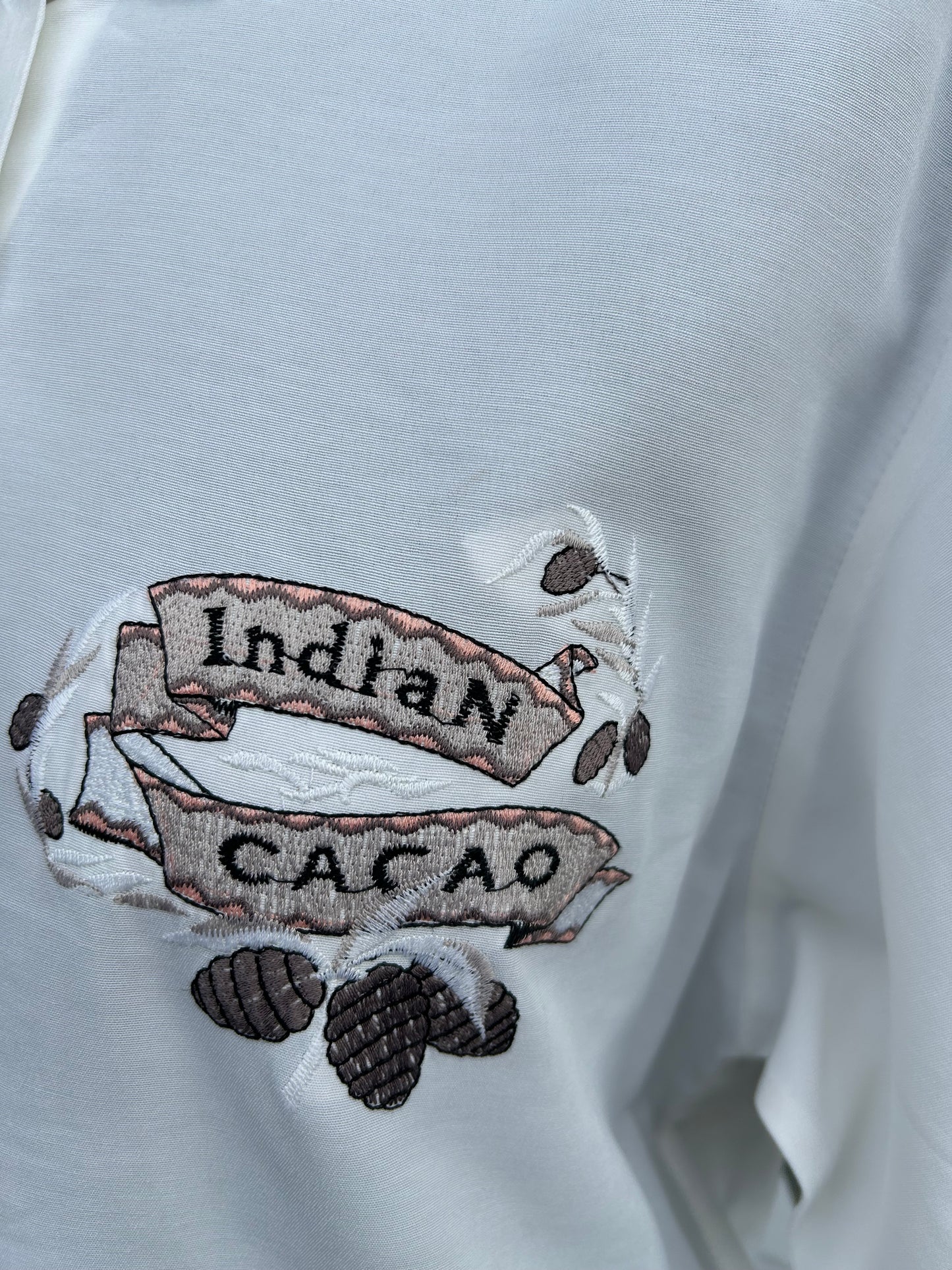 80s cacao white shirt uk 12