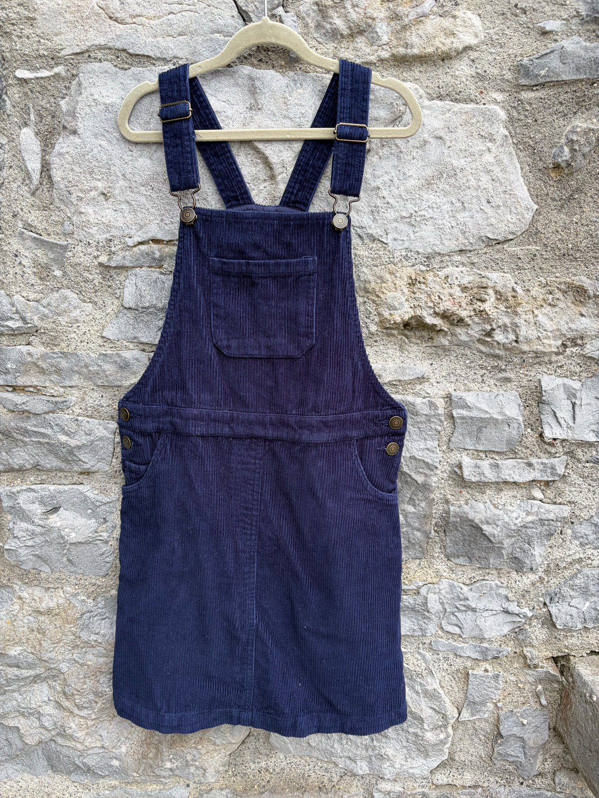 Navy cord pinafore  11-12y (146-152cm)