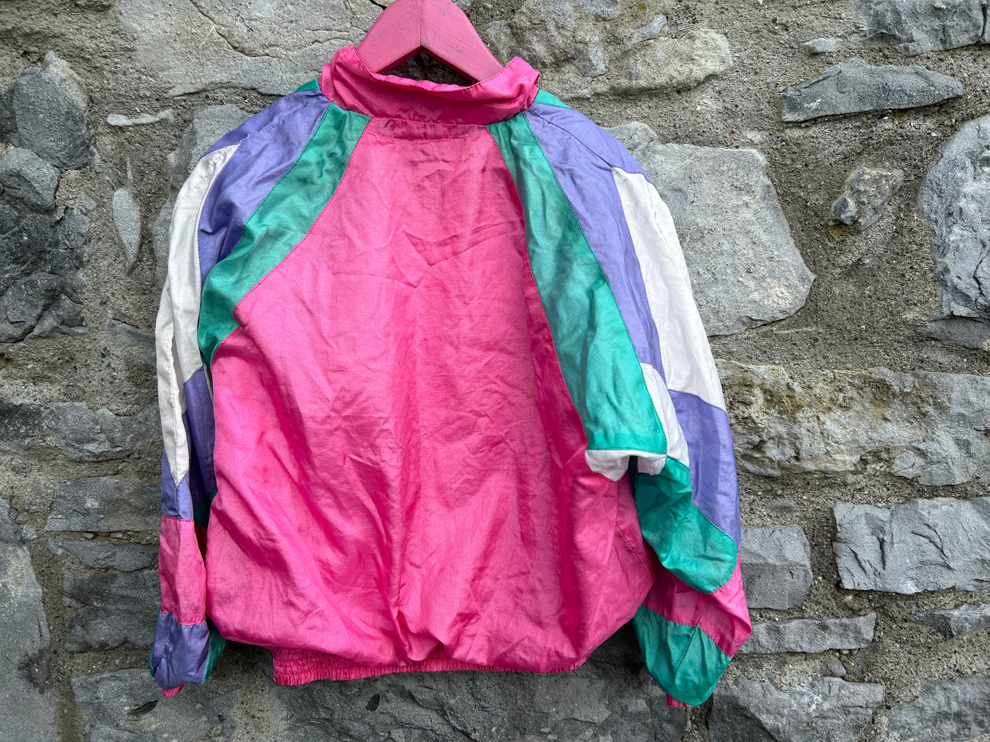 80s pink shell jacket 7-8y (122-128cm)