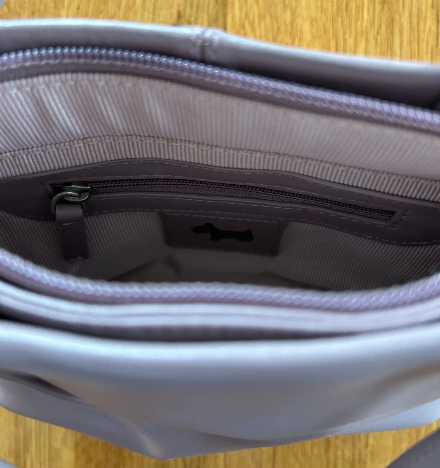 Tiny mauve handbag