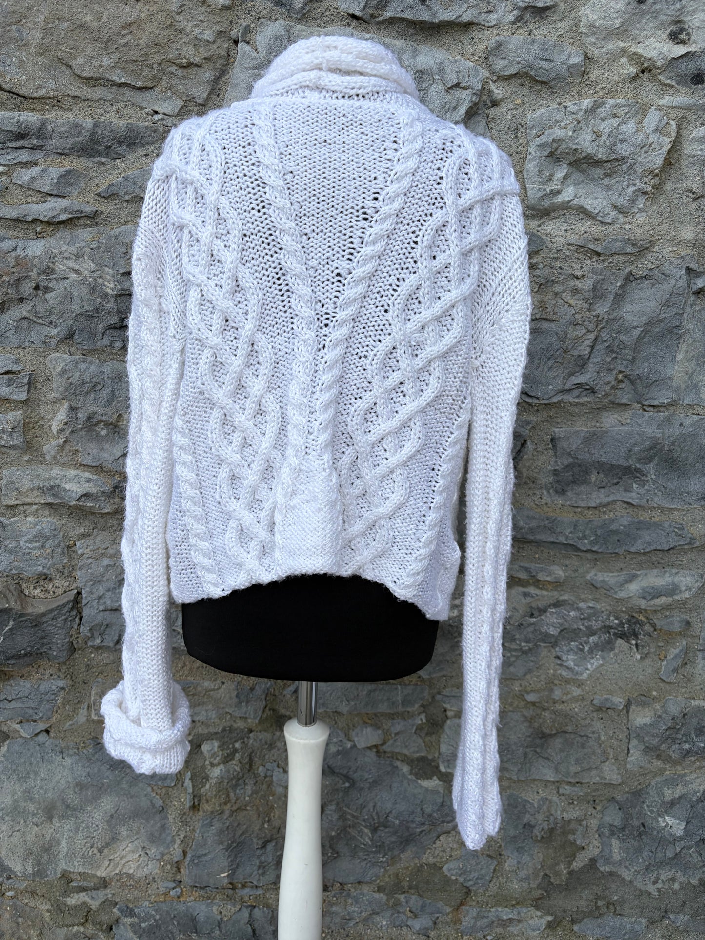 White cable cardigan uk 12-14