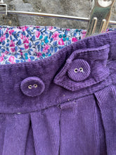 Load image into Gallery viewer, Purple cord skirt  6-12m (68-80cm)
