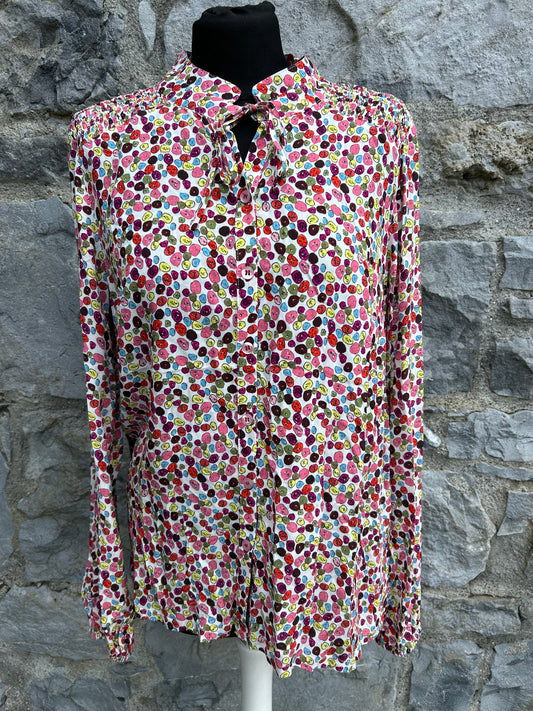 Colourful spotty blouse uk 12