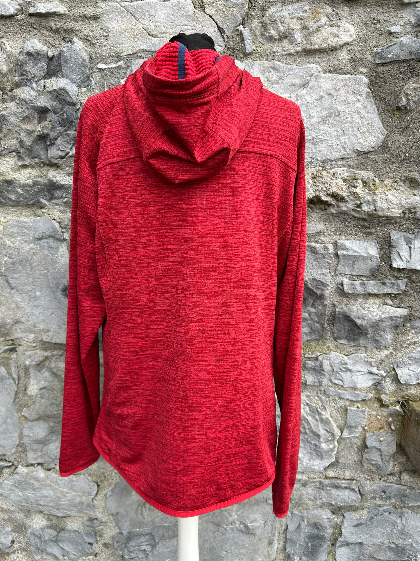 Maroon melange hoodie uk 14-16