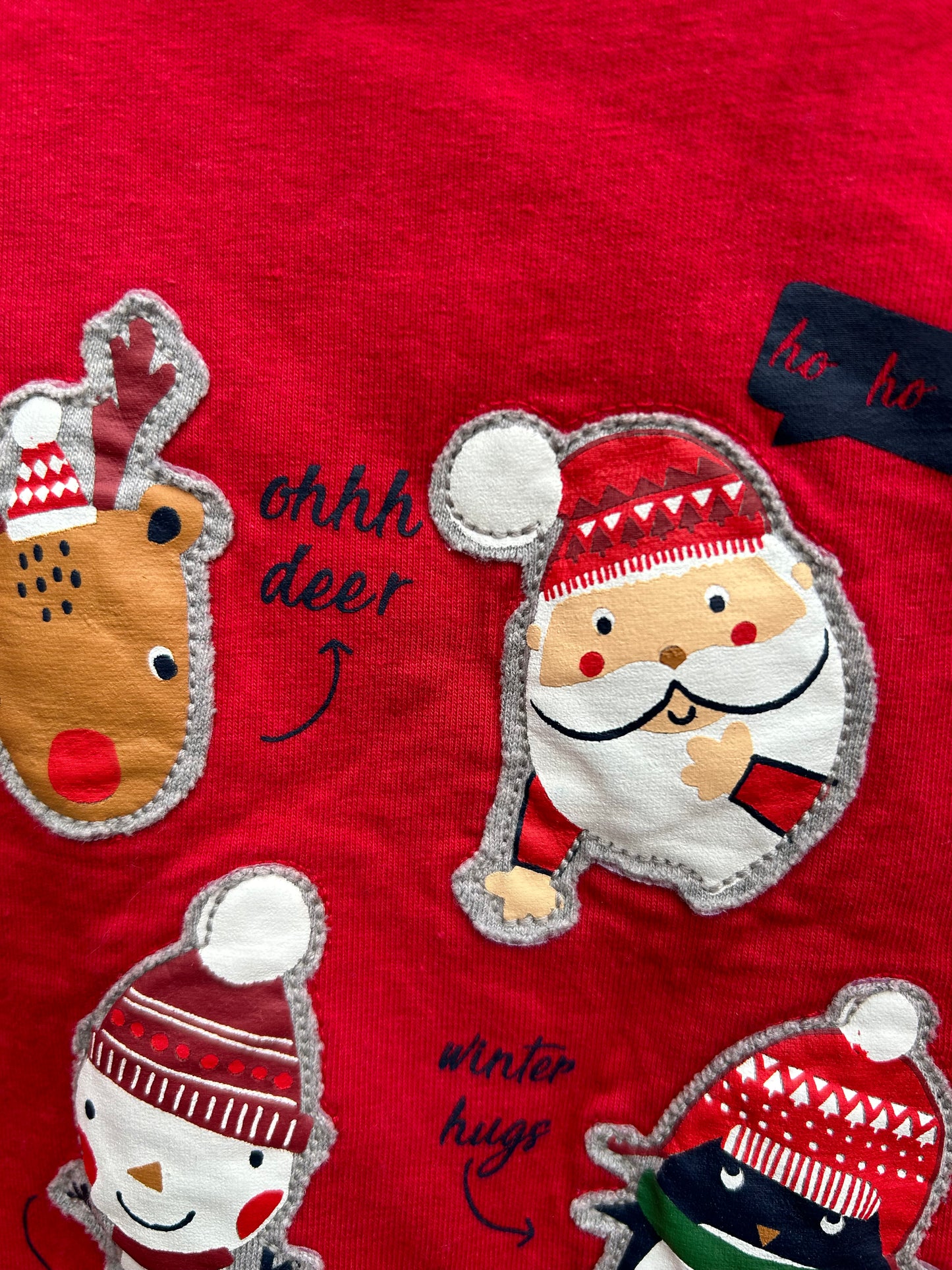 Christmas red sweatshirt 9-12m (74-80cm)