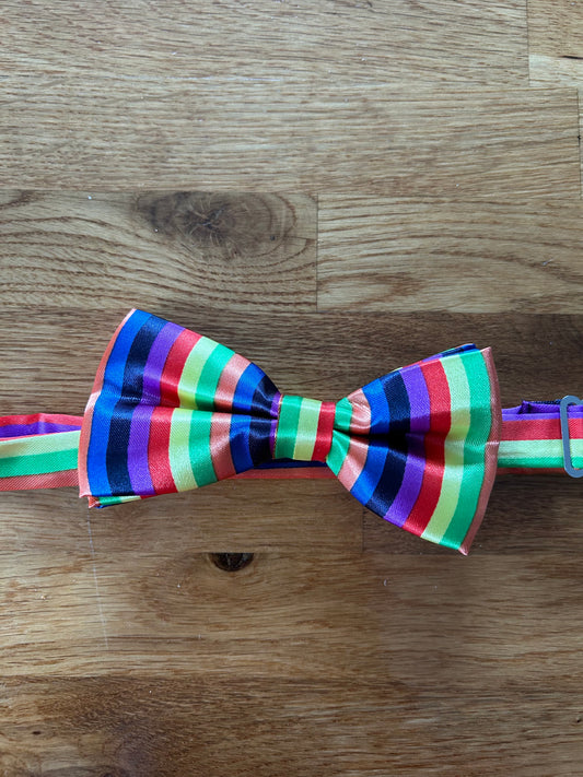 Rainbow bow tie