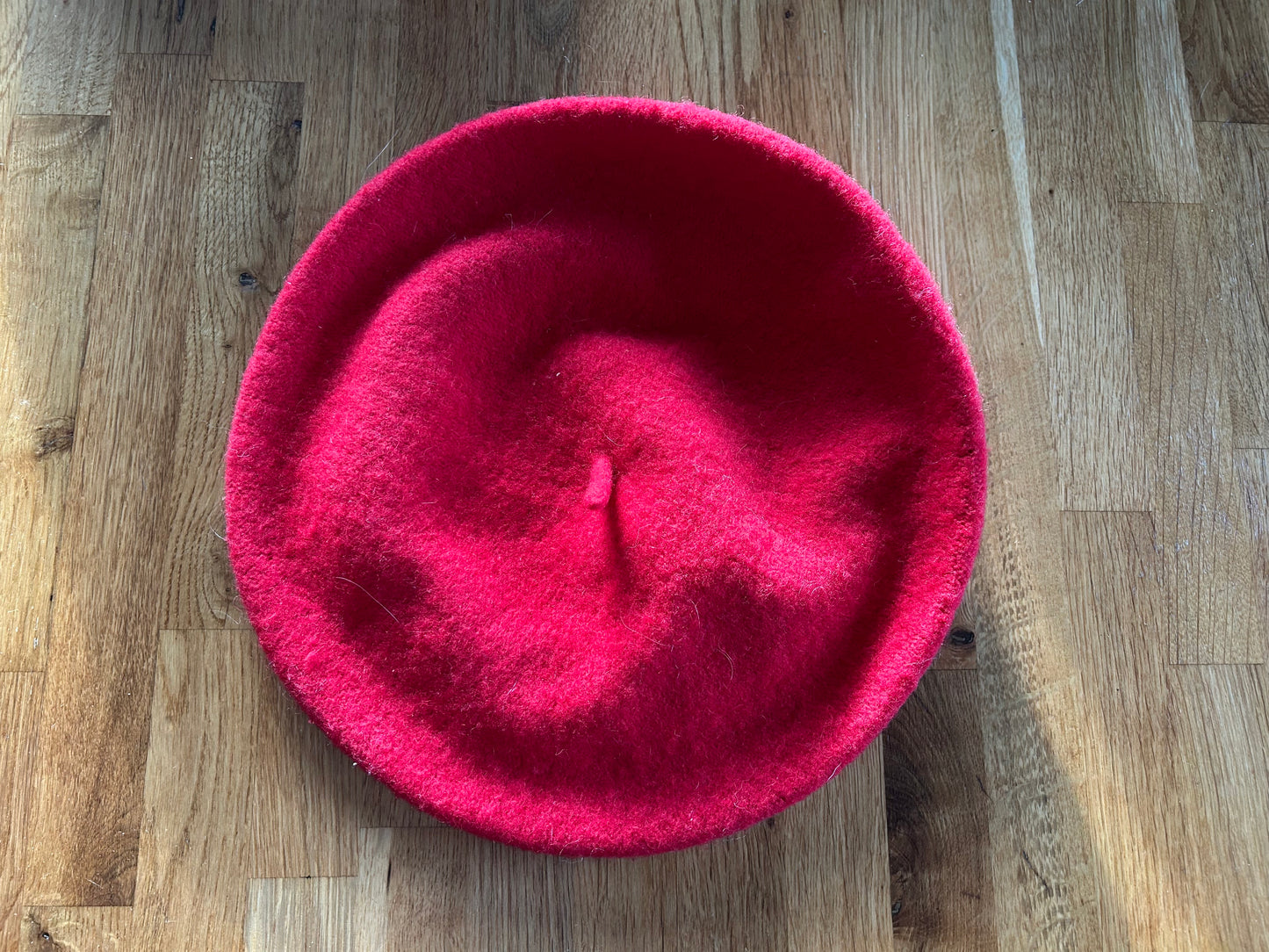 Red beret hat