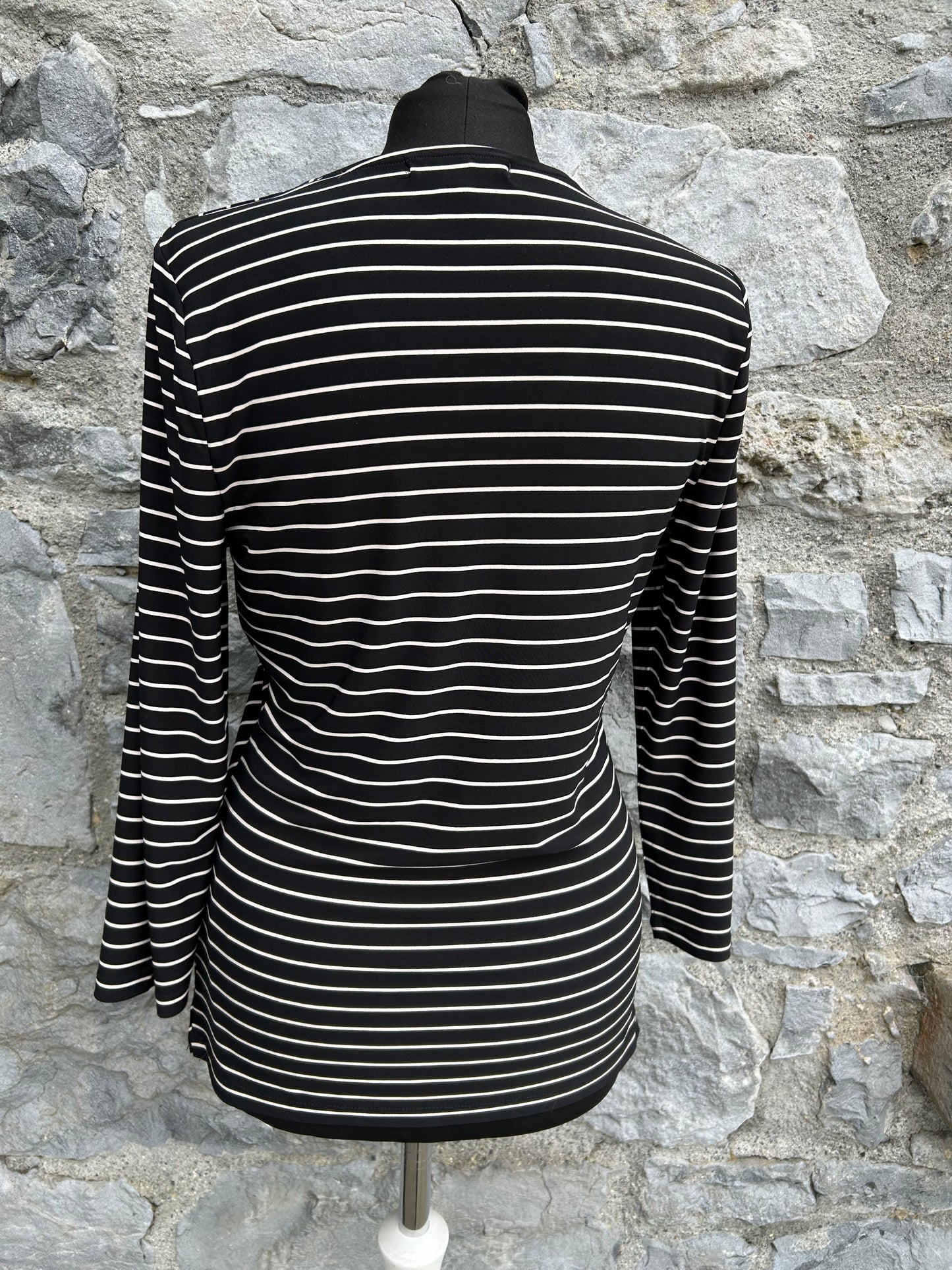 RL Black&white stripy top uk 10-12