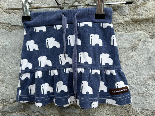 Elephants navy skirt   9-12m (74-80cm)