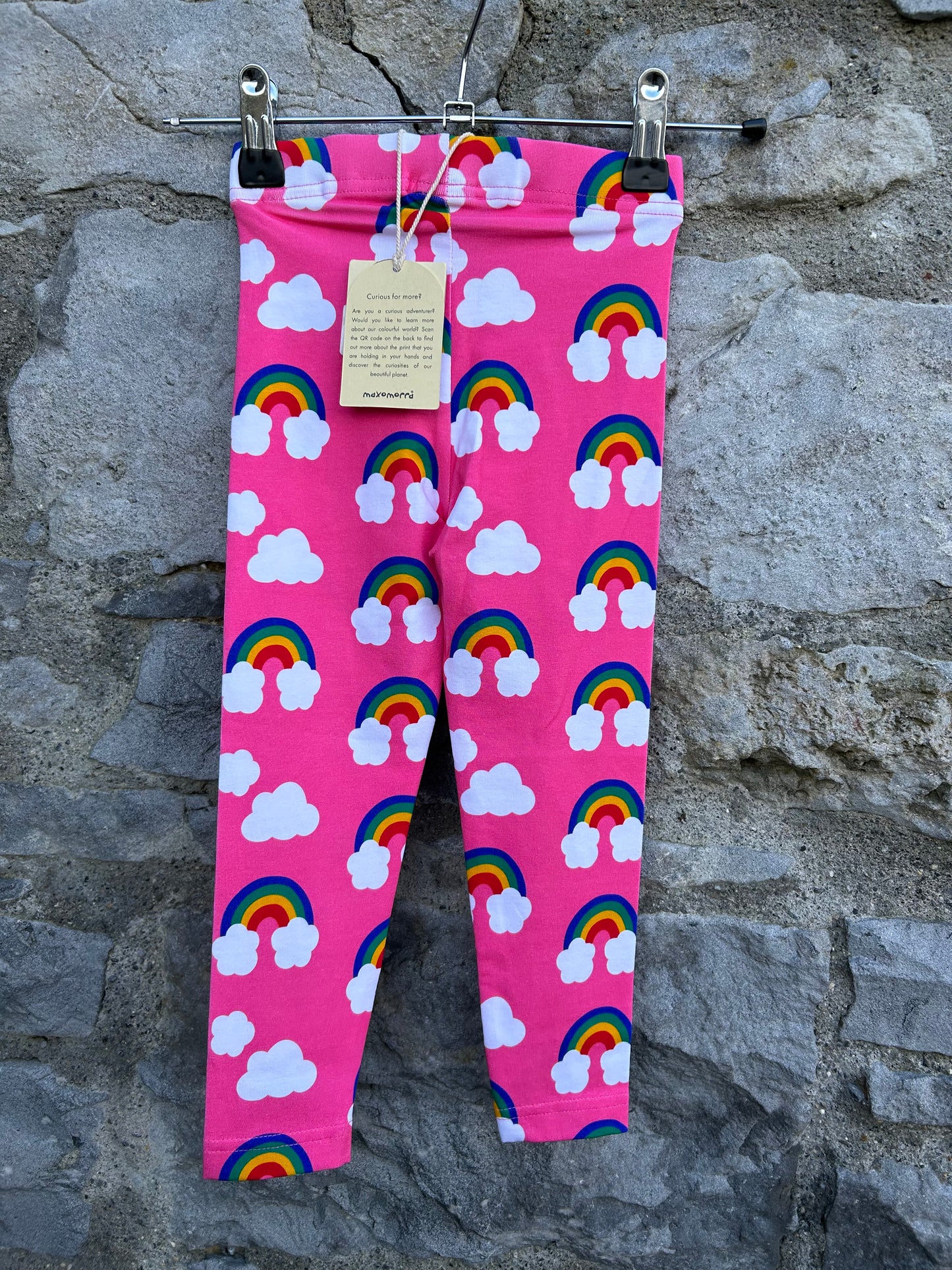 Pink rainbow leggings   18-24m (86-92cm)