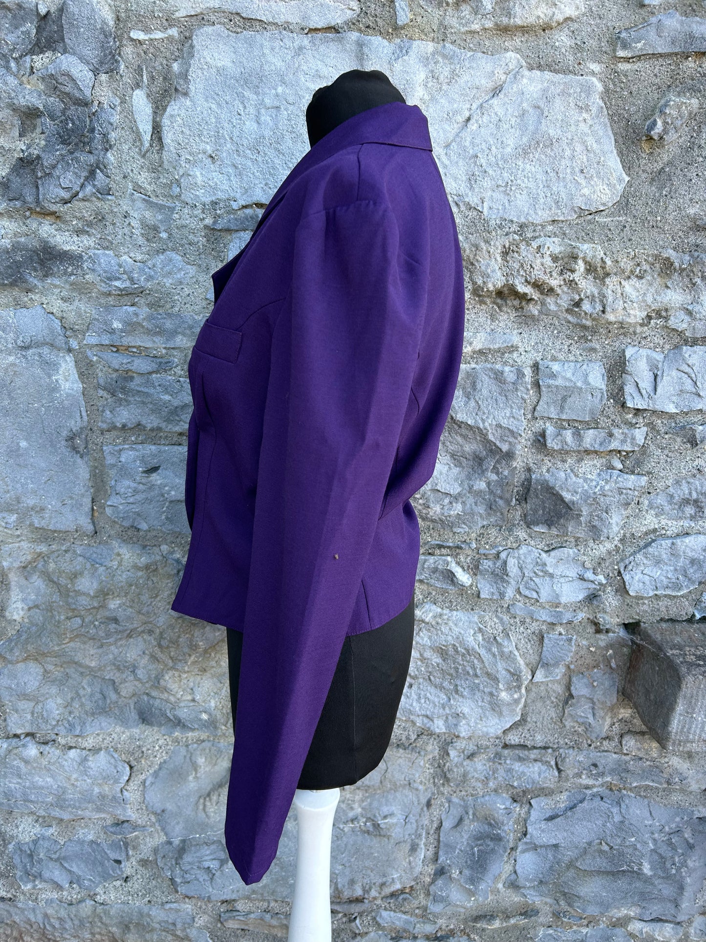 80s purple jacket uk 10-12