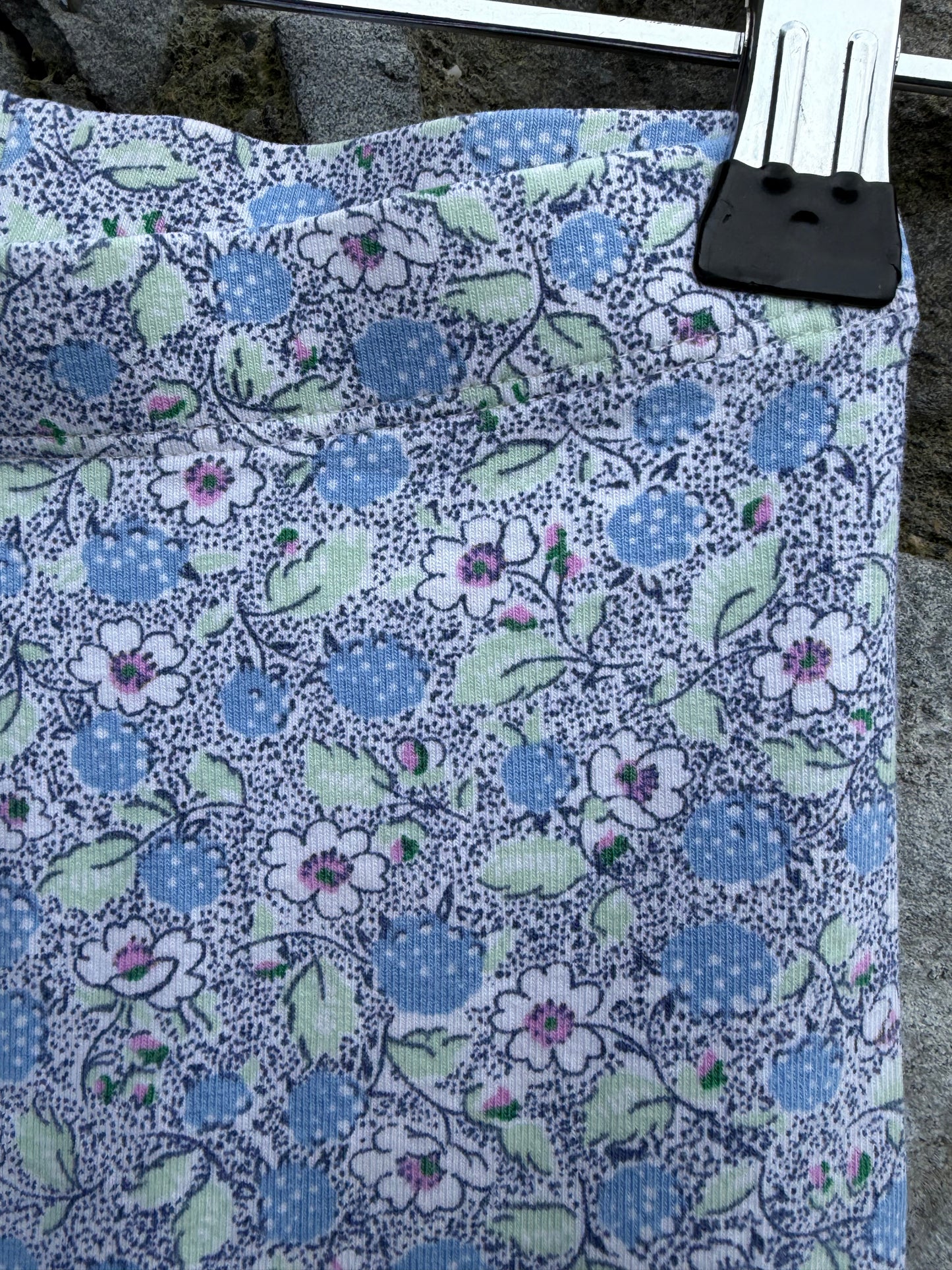 Blue floral&berries leggings  3-4y (98-104cm)