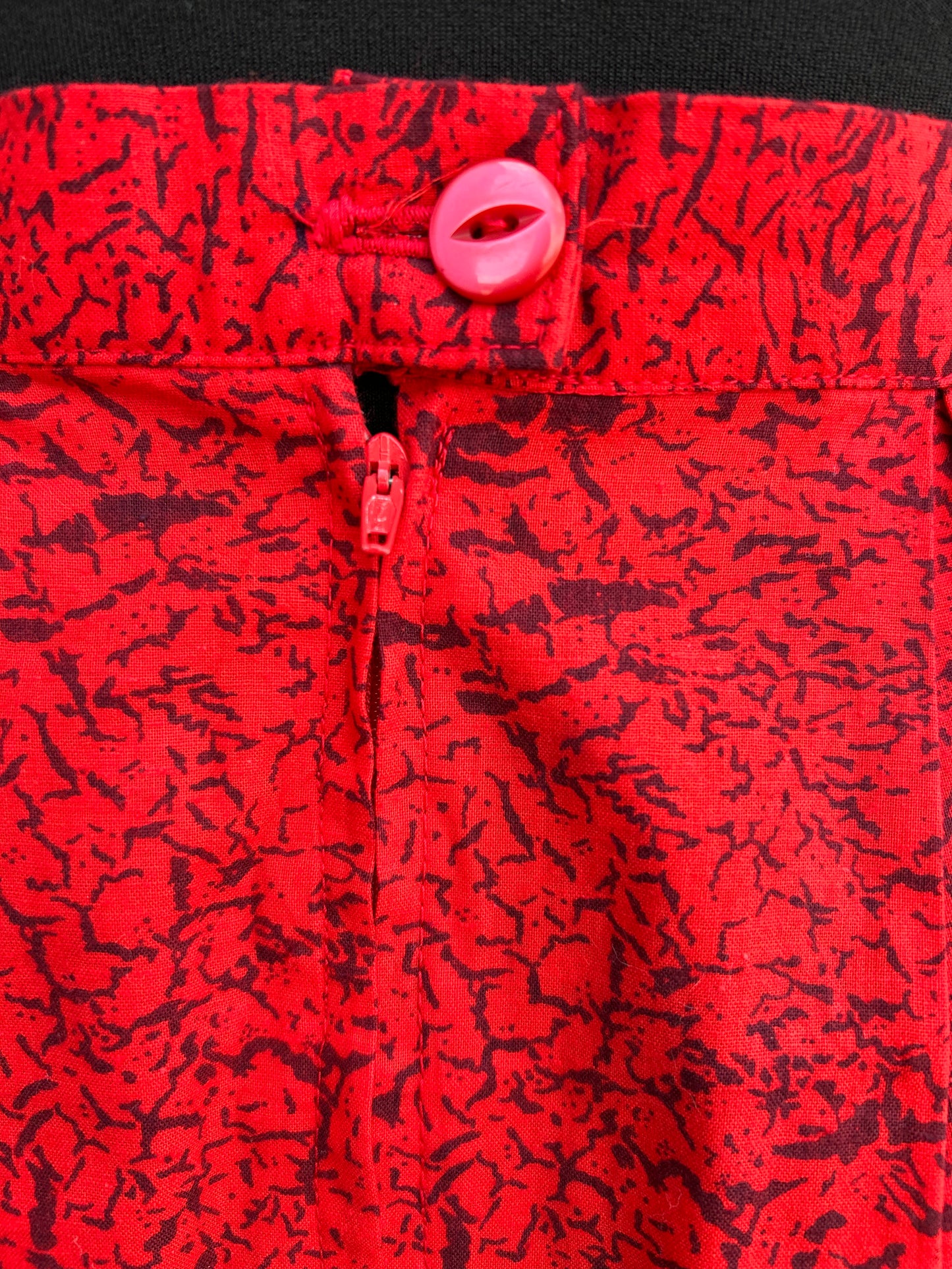 90s marble red skirt uk 8