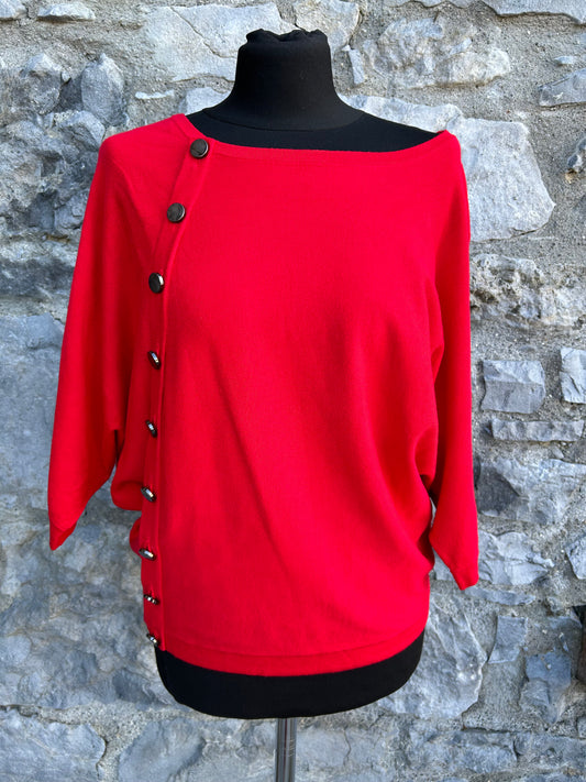 Red knitted top uk 10-12