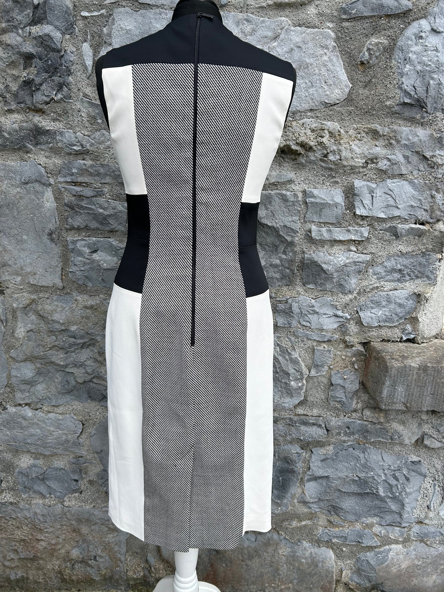 Grey&white bodycon dress uk 8