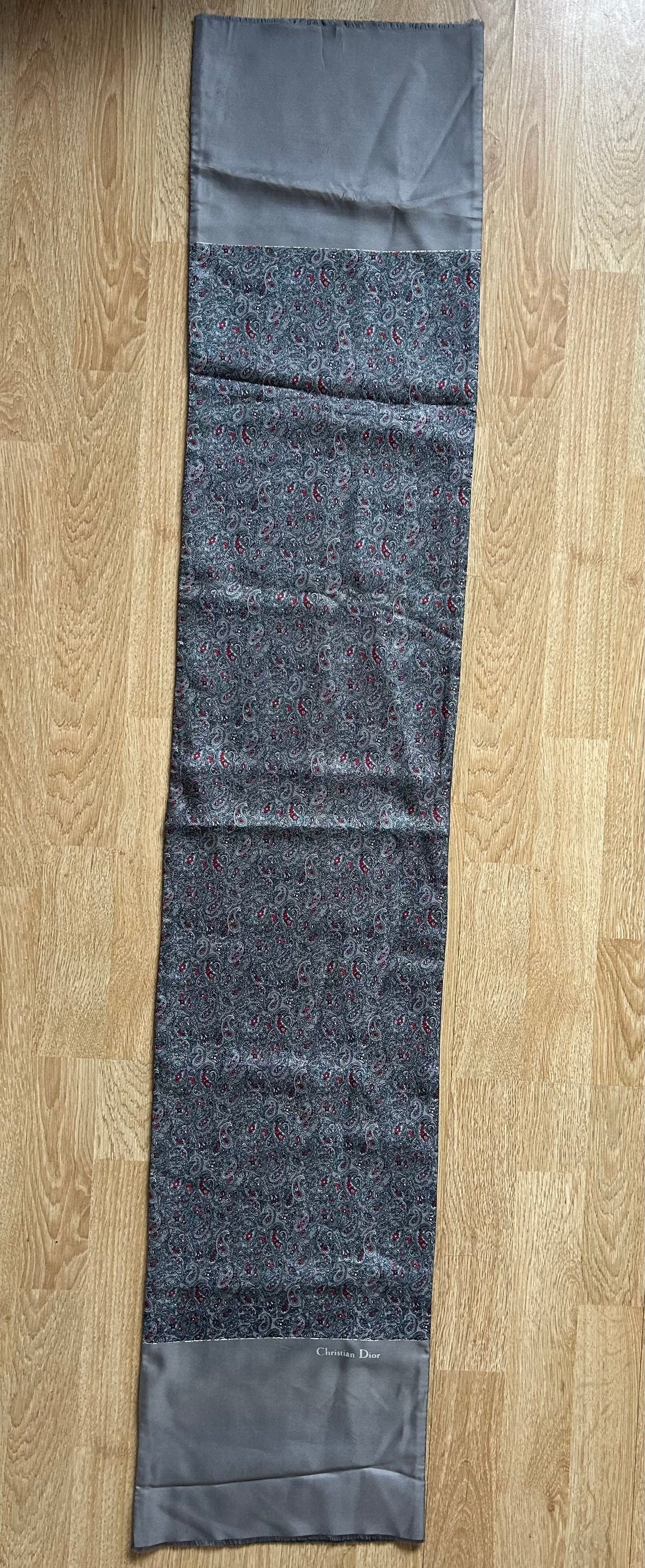 CD paisley Silk&wool scarf