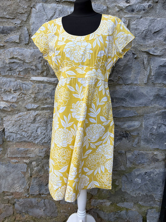 Yellow floral dress uk 12