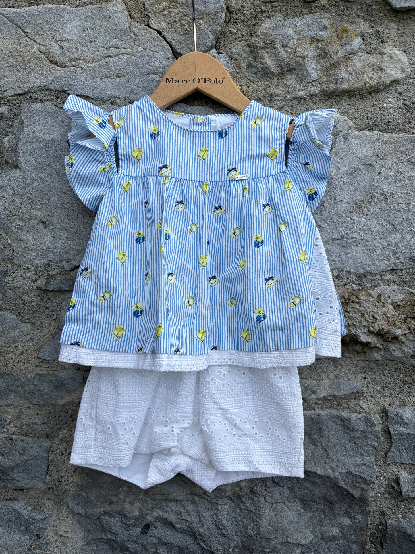 Stripy perfumes rompers  9-12m (74-80cm)