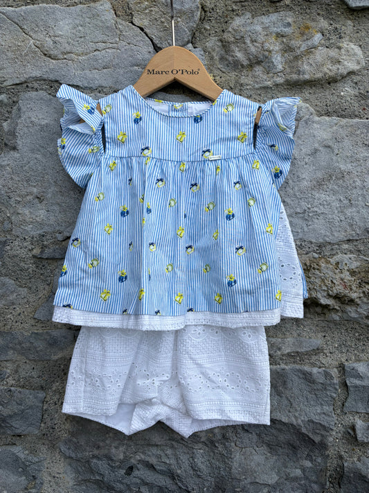 Stripy perfumes rompers  9-12m (74-80cm)