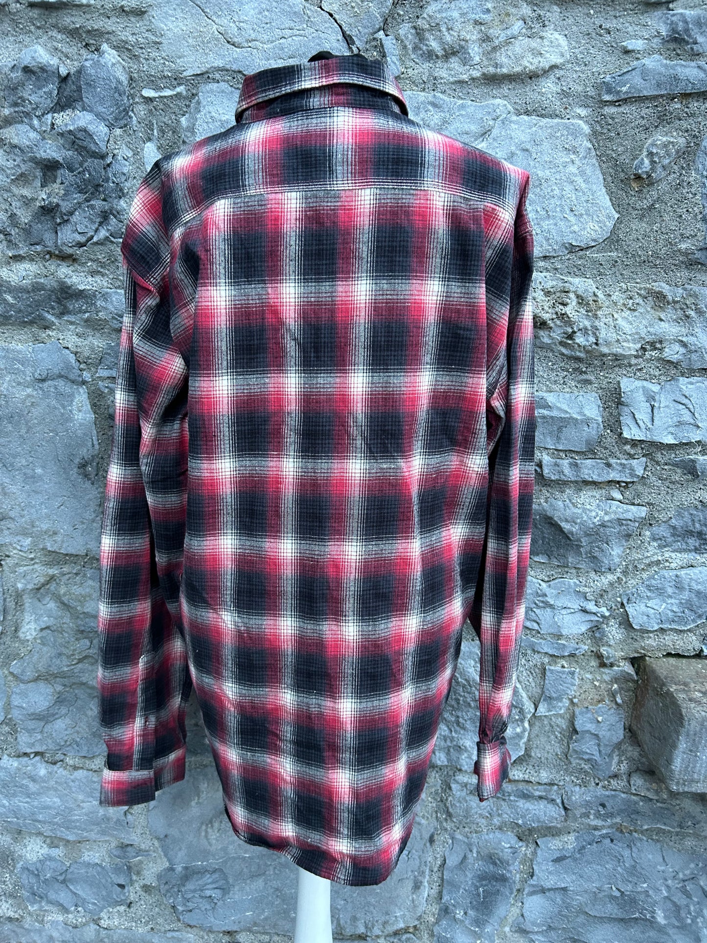 Red&navy check shirt  Large