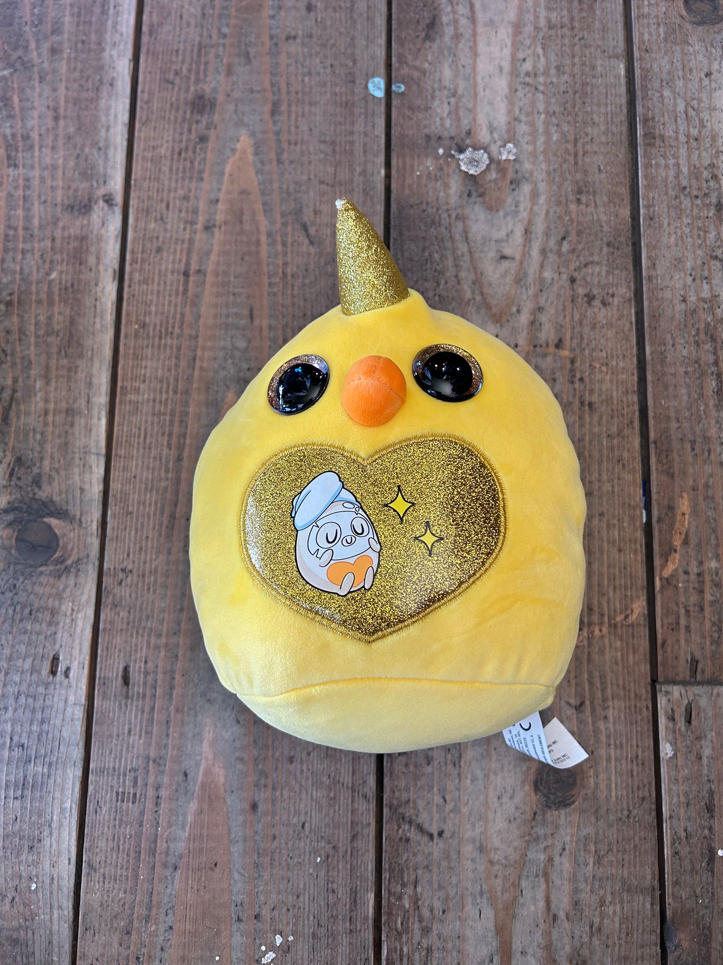 Yellow unicorn chick