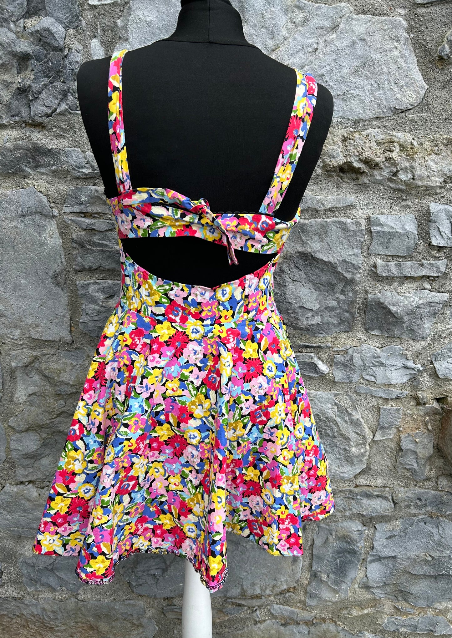 Colourful Floral dress uk 8