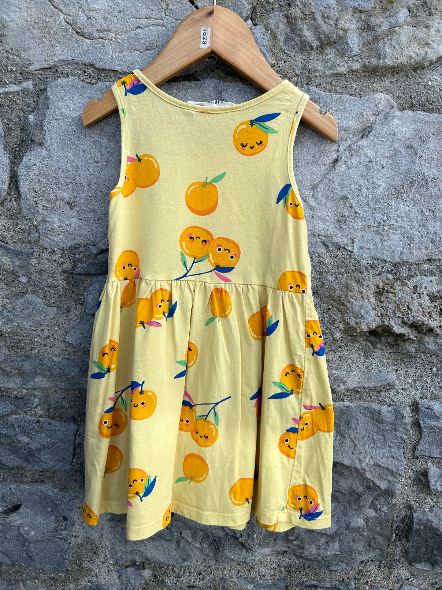 Smiley oranges dress  3-4y (98-104cm)