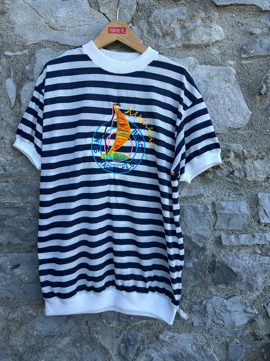 80s beach club stripy top  10y (140cm)