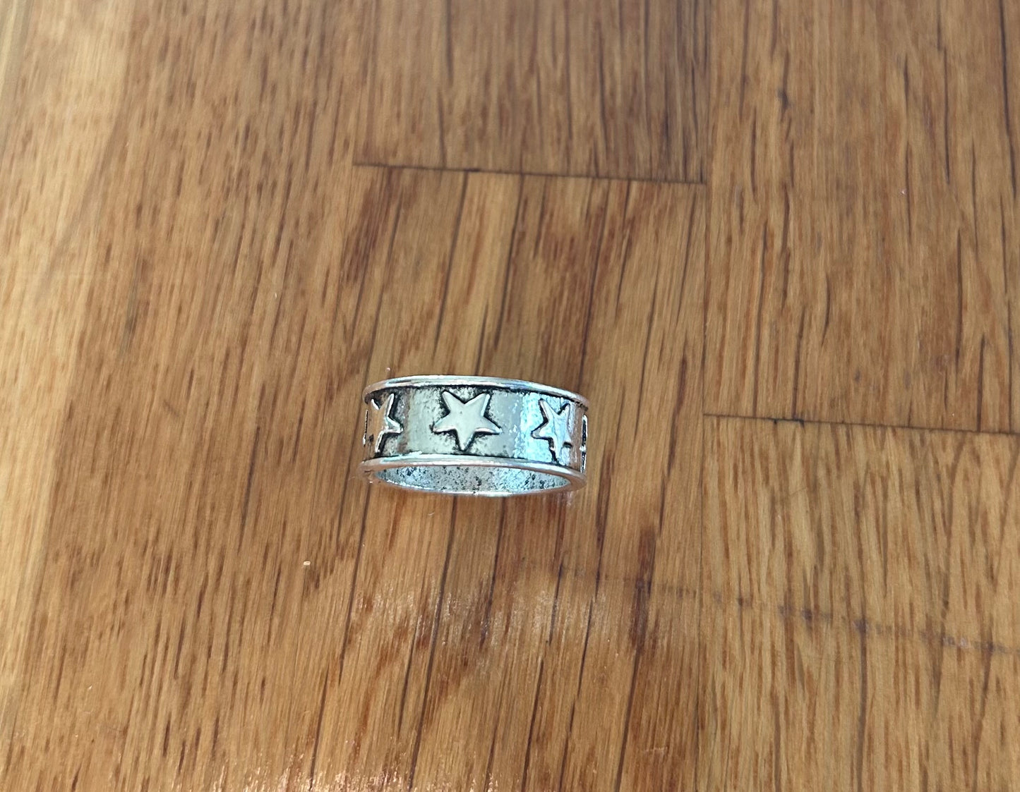 Stars silver ring