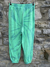 Load image into Gallery viewer, Green tie-dye tracksuit pants uk 12
