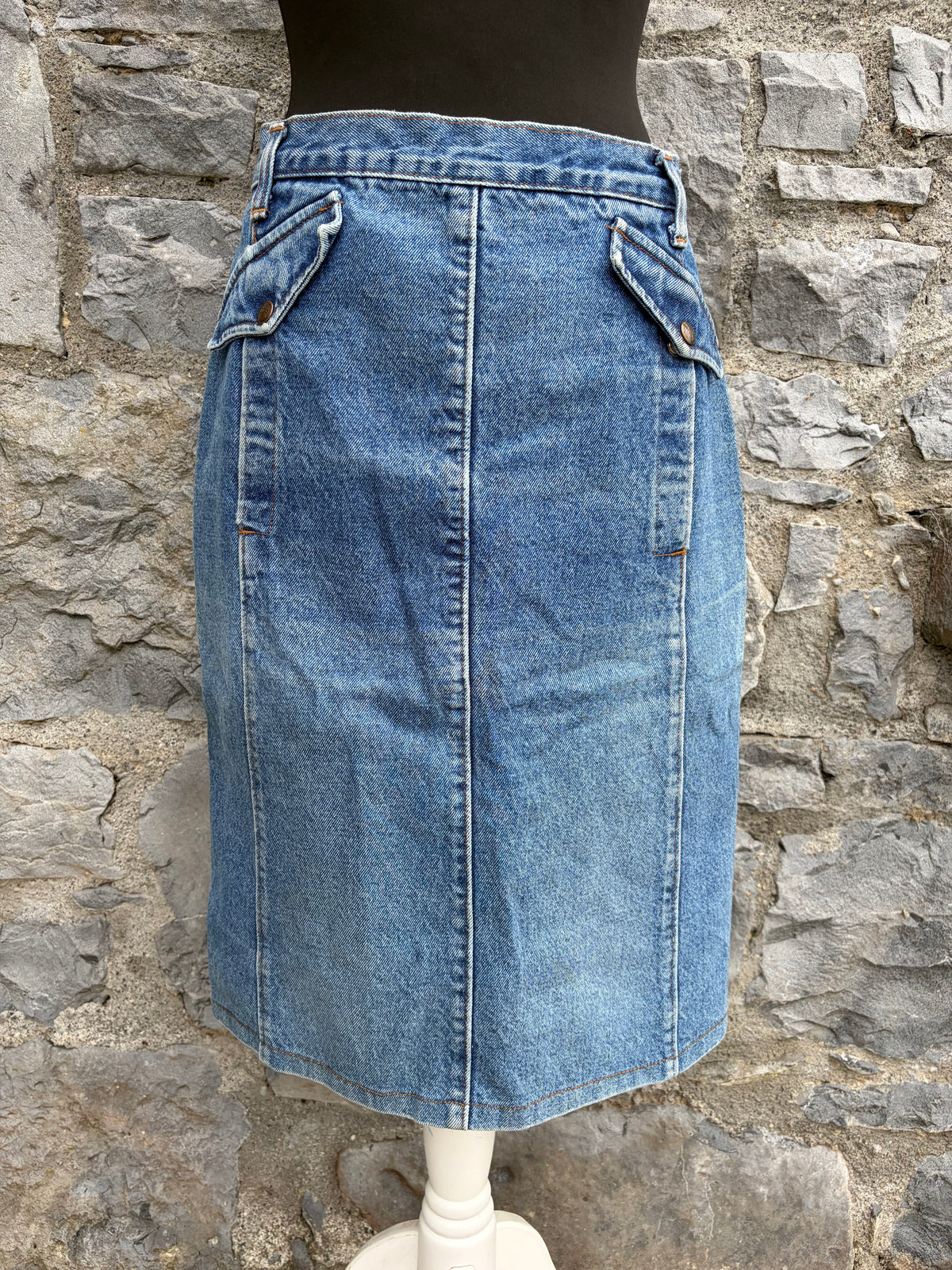 80s denim skirt uk 10