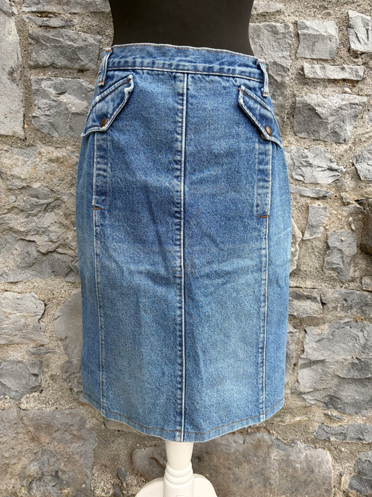 80s denim skirt uk 10