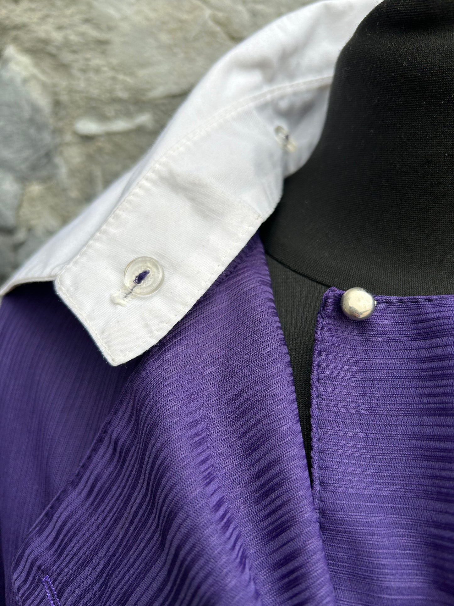 80s Purple dress uk 12